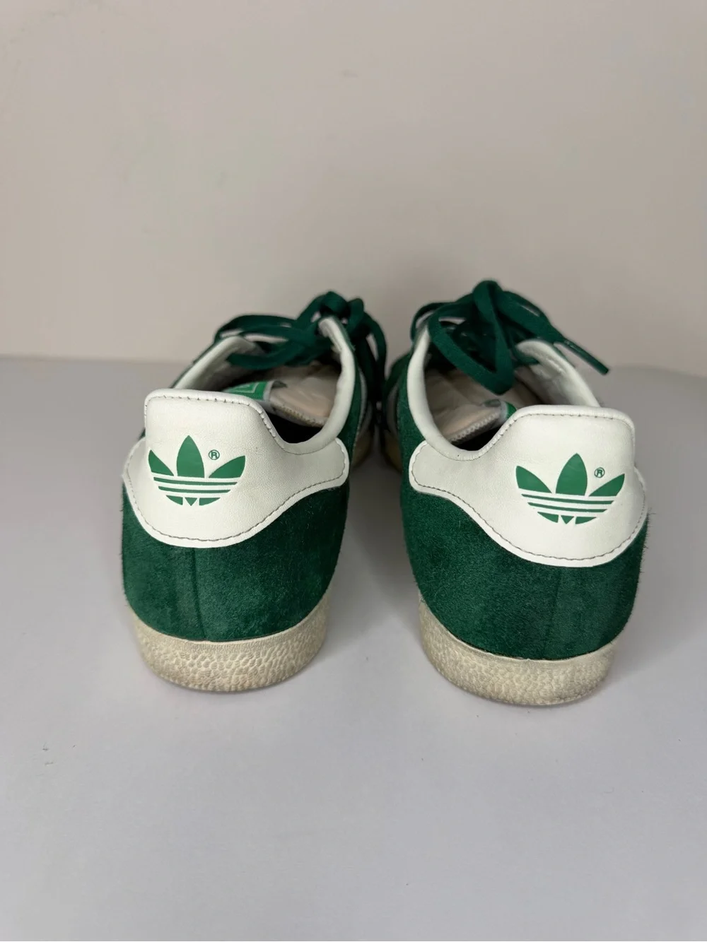 Adidas Originals GAZELLE Shoes Sneaker Men's size 7 Dark  Green Off White GY7338